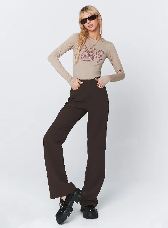 Clothes For Women Lulu Pants Brown