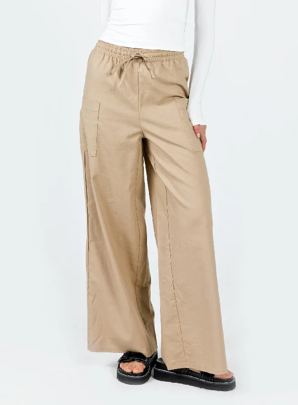 Elegant Styles Brunie Pants Beige