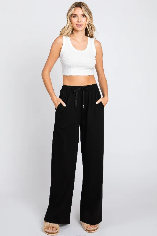 Wardrobe Refresh Black Wide Leg Joggers