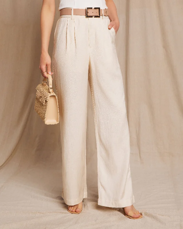 Flash Sale Clothing Cali Linen Pocketed Trouser