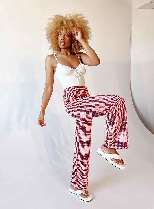 Break Fashion Norms Love Galore Pants Red/White