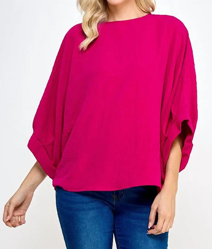 Online Boutiques Under The Bridge Top In Fuschia