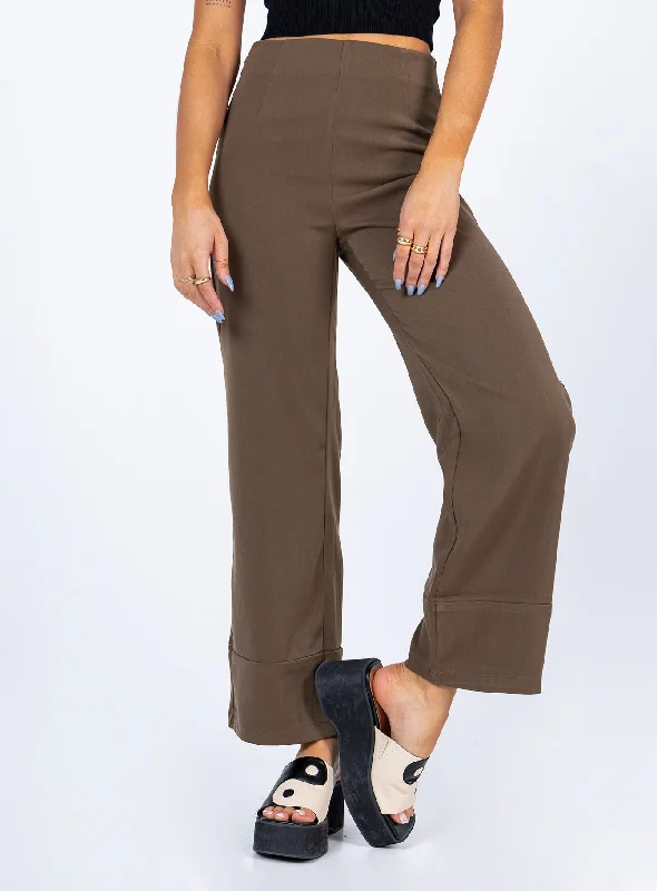 Current Trends Euros Pants Brown