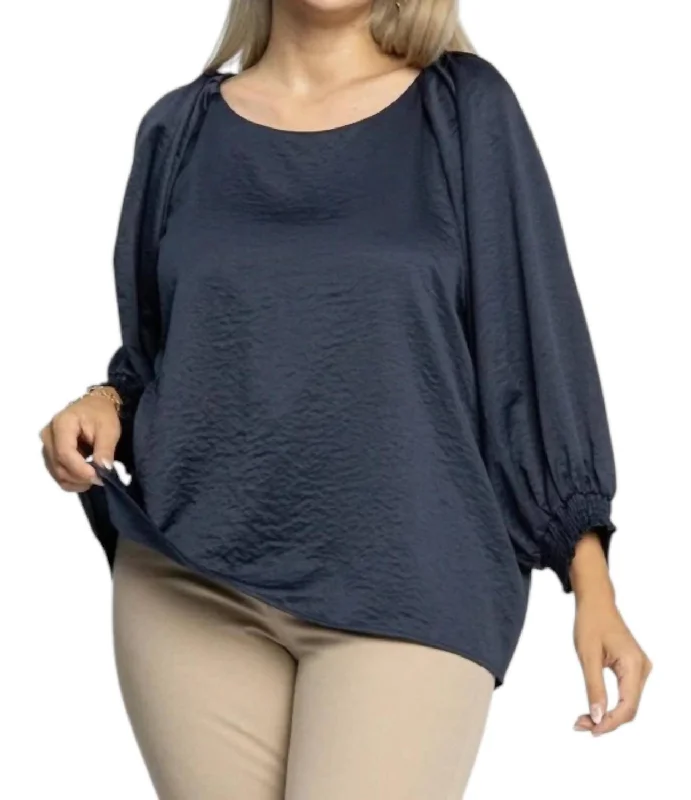 Trend Forward Threads For Her Not My Point Top In Midnight