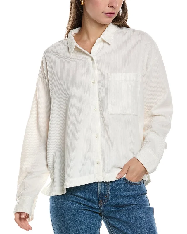 Elegant Fashion James Perse Light Corduroy Shirt