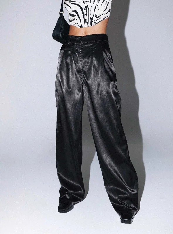 Top Deals Archer Pants Satin Black