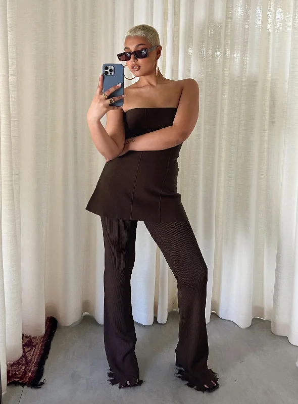 Free Spirited Fashion Anderson Pants Brown