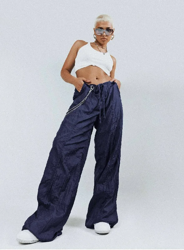 Style Revolution Motel Chute Trousers Navy