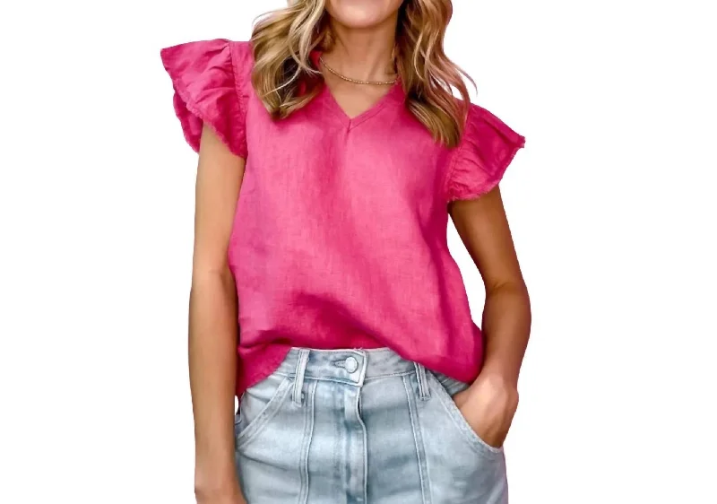 Stylish Everyday Clothing Carrie Top In Pink