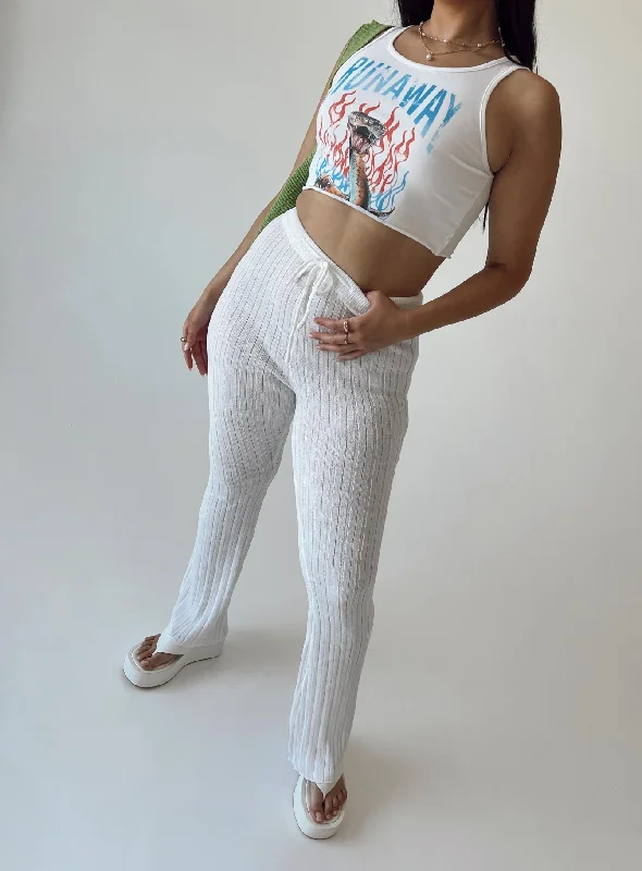 Limited Time Offer Santorini Knit Pant Ivory