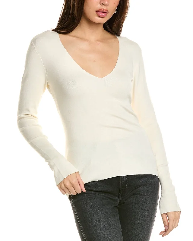 Best Online Clothing Boutiques Reiss Madeleine Silk-Blend V-Neck Top