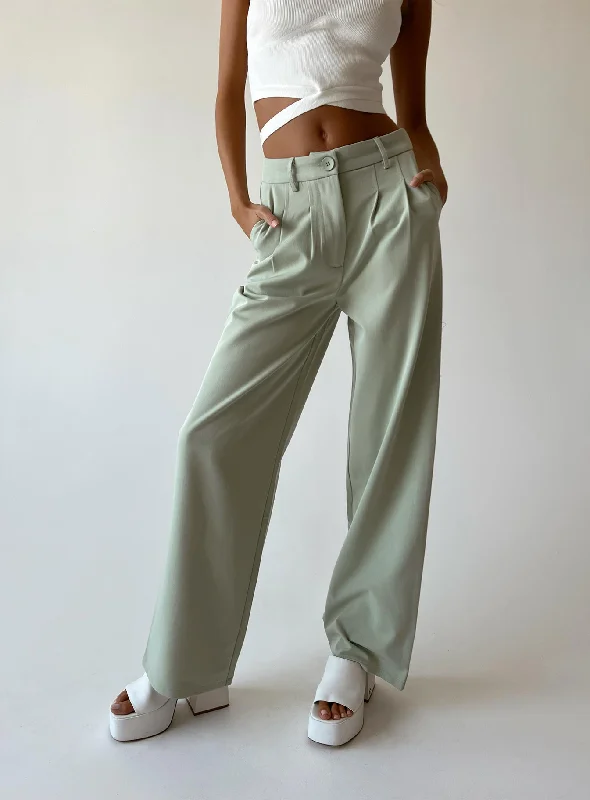 Luxury Women's Fashion Archer Pants Green