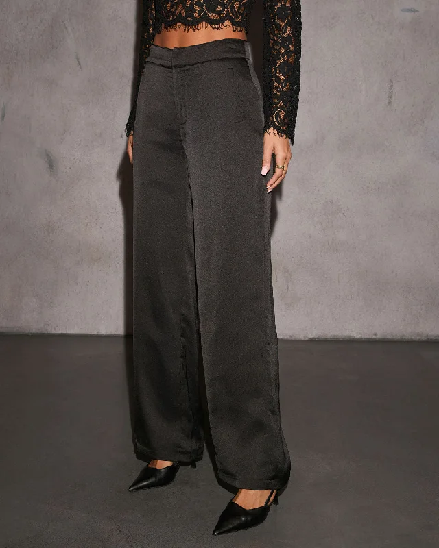 Sporty Streetwear Molly Satin Pants