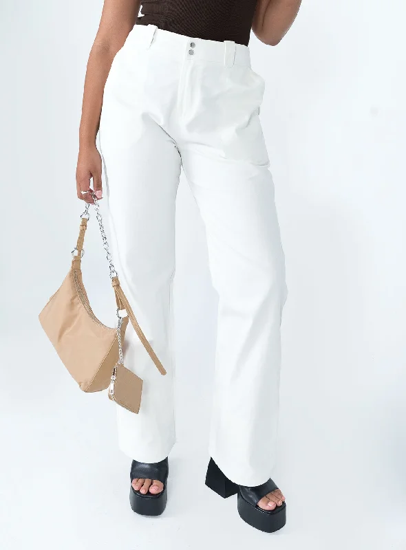 Bold and Elegant Women's Fashion The Burton Pants White