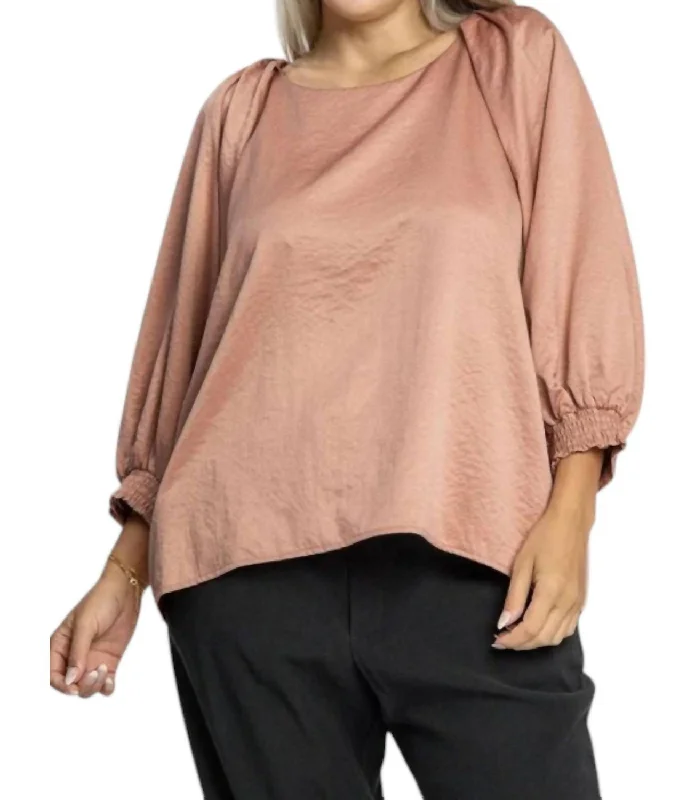 Versatile Wardrobe Essentials Not My Point Top In Mauve