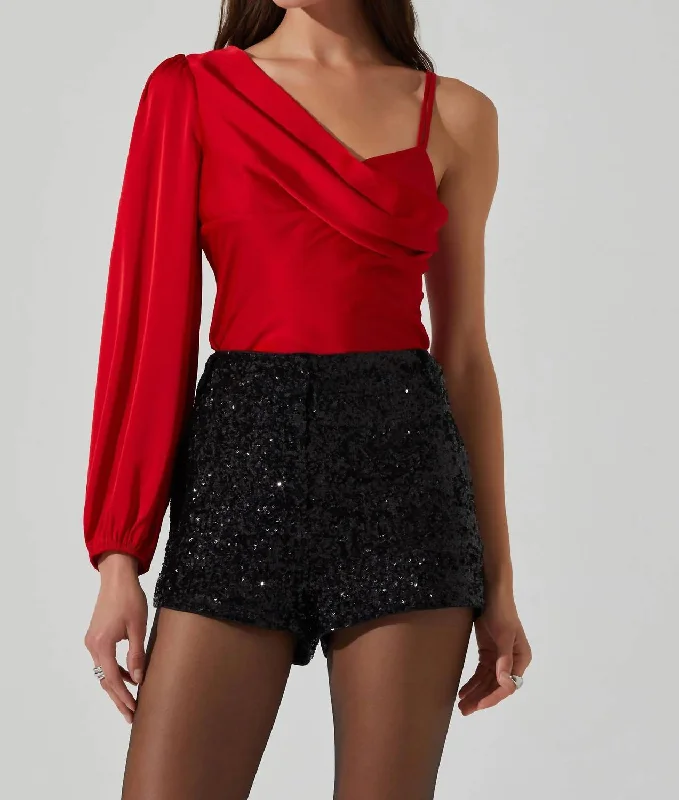 Casual Chic Jenah Top In Red