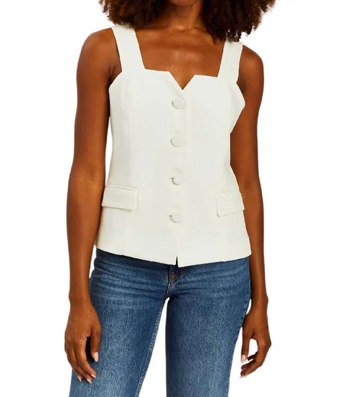 Women's Clothing Sale Online Billie Top In White