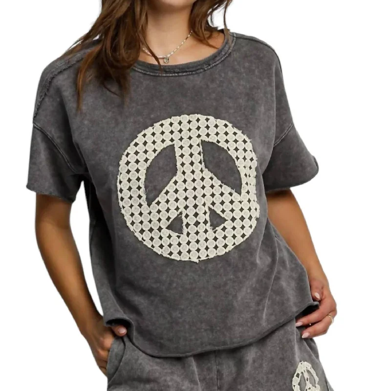 Flash Sales This Week Peace Out Top In Charcoal