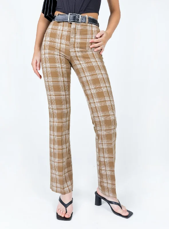 Women's Casual Dresses The Taffie Pants Brown