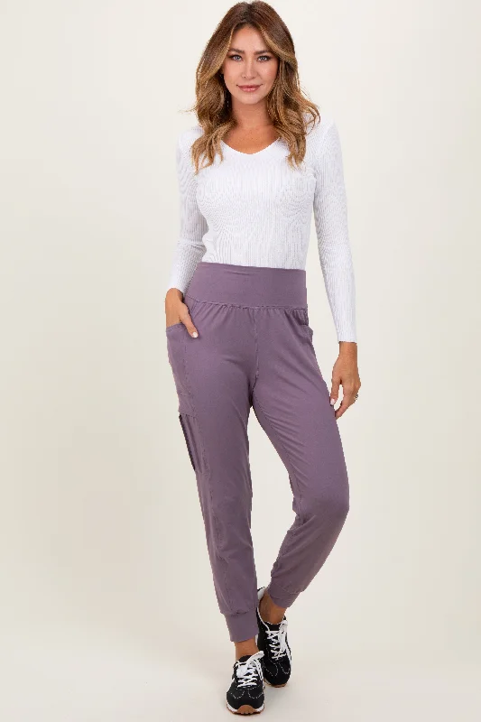 Fresh Styles, Fresh Deals Violet Cargo Pocket Jogger Pants