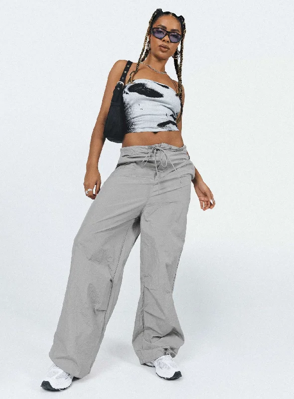 Explore What's New Austin Parachute Pants Grey