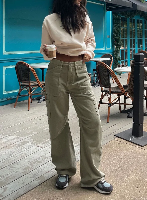 Trendy Attire For Her Miami Vice Pants Light Khaki