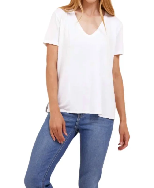 Flash Sales This Week Soft Touch Semi Relaxed Shirt In White