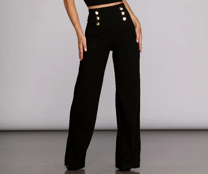 Clearance Event Sail Away High-Waist Pants