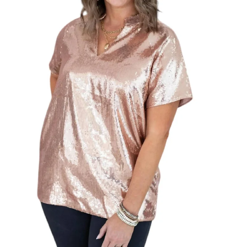 Final Sale Cindy Lou Who Top In Rose Gold