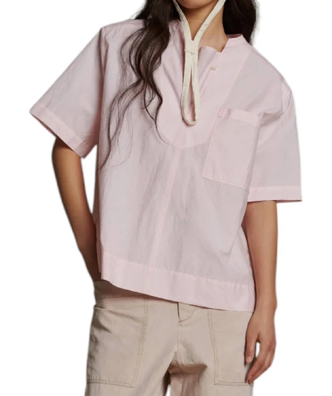 Online Boutiques Clothing Alpilles Shirt In Pale Rose