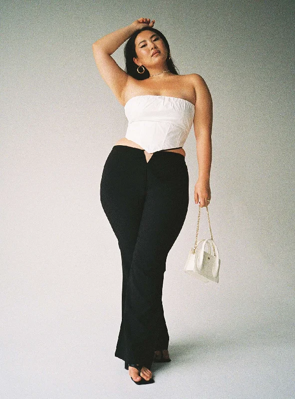 Mega Sale Lovey Pants Black Curve