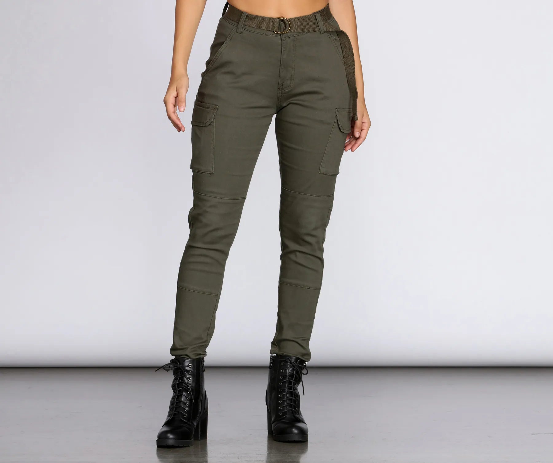 Wardrobe Update Belted Cargo Joggers