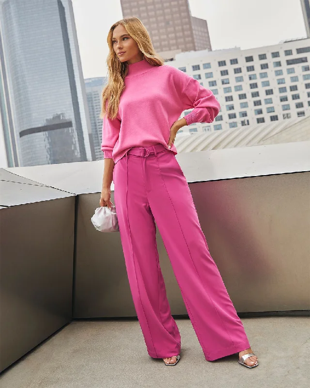 Chic Women's Clothing for Work and Travel Juliana Double Belted Trouser Pants