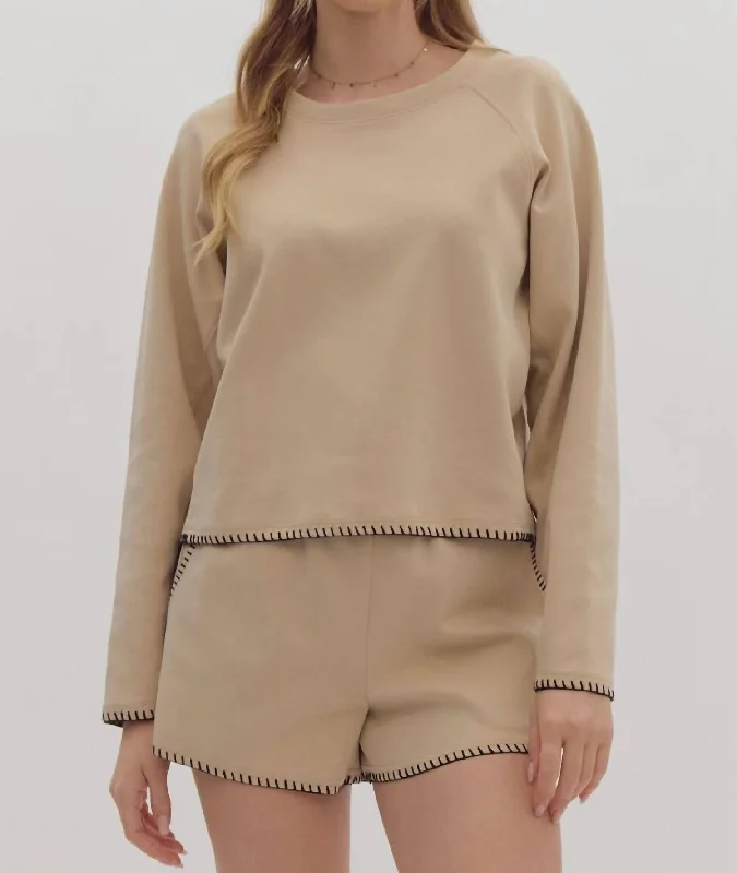 Your Timeless Wardrobe Awaits This Time Top In Taupe