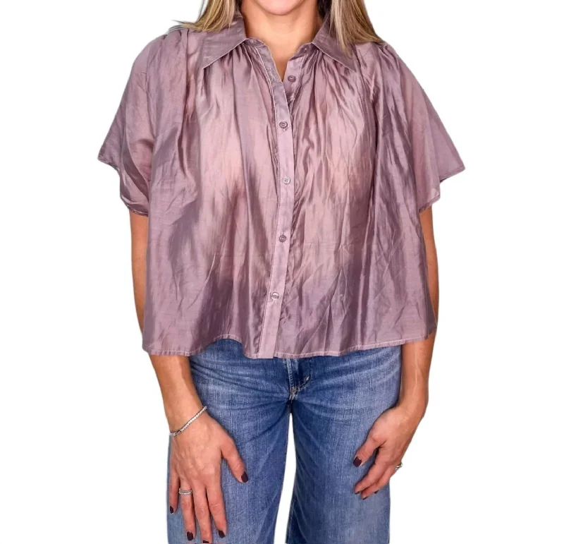 Vintage Women's Fashion Hayden Shirt In Slate Purple