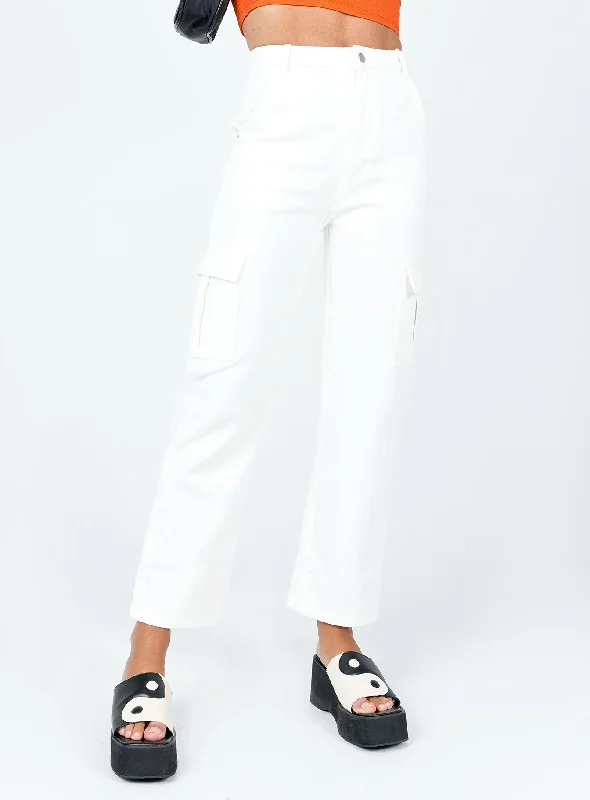 Fashion Sale Jeremiah Cargo Jeans White