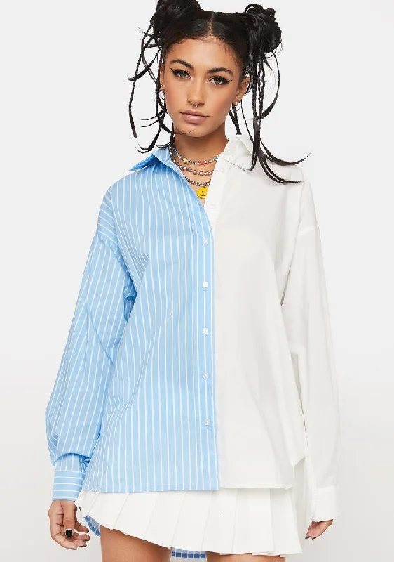 Versatile Wardrobe Essentials Definitely Maybe Color Block Shirt