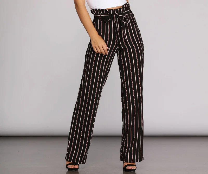 Hot Styles Keep It Striped Tie Waist Pants