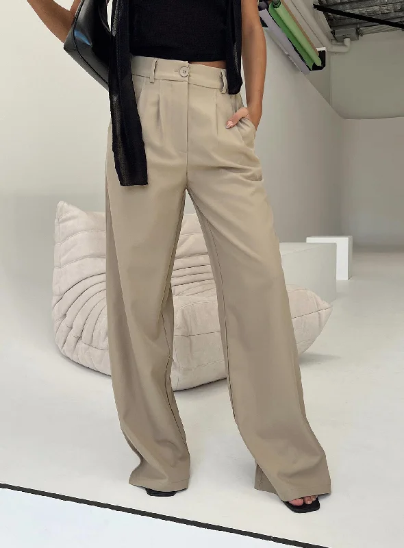 Holiday Glam Archer Pants Taupe