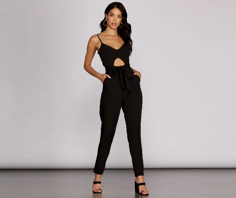 Unbeatable Prices Key To Style Tie Jumpsuit