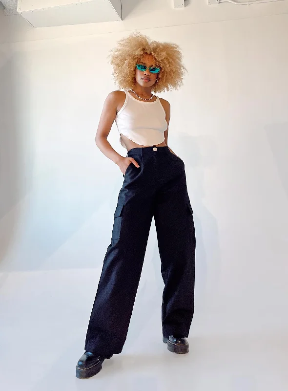 Chic Trend Collection Leila Pants Black