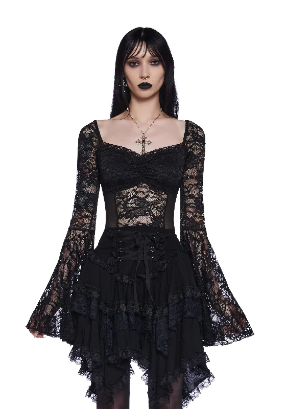 Flash Discount Fallen Angel Lace Top