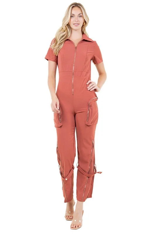 Chic Casual Style WOMEN FASHION CAGO JUMPSUITS