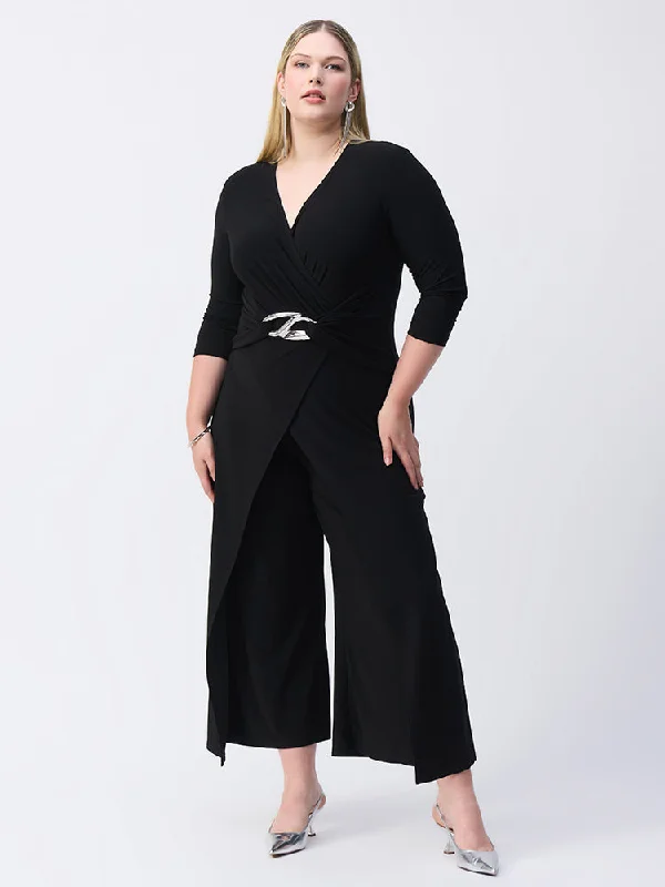 Elevate Your Wardrobe Anastasia Plus Size Evening Jumpsuit by designer Joseph Ribkoff Style 243079