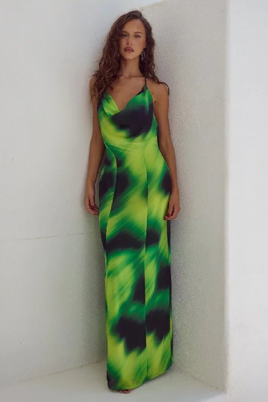 Seasonal Sale ANISSA MAXI DRESS - LOTUS PRINT