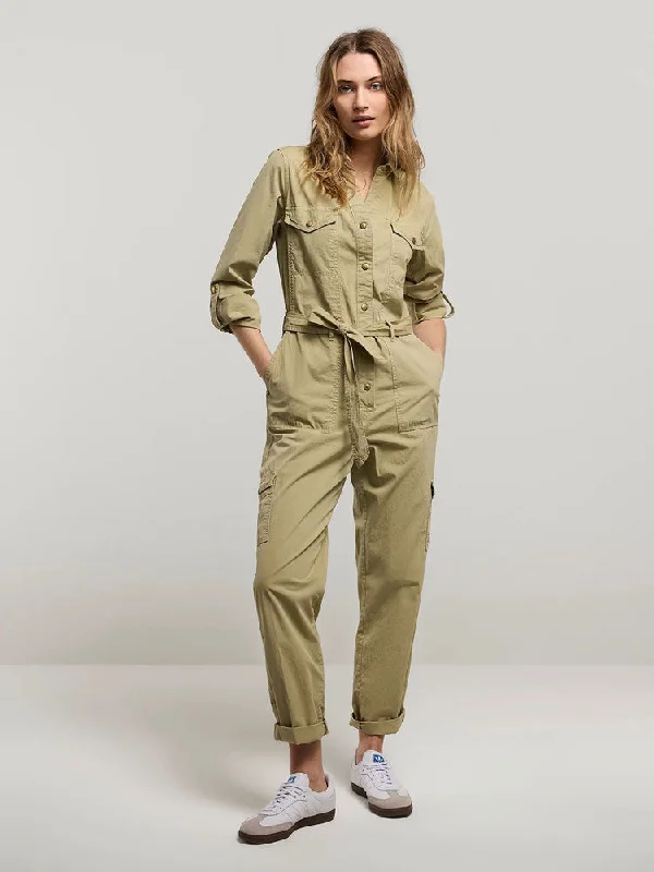 Limited Time Offer Summum Jumpsuit Green Lentil