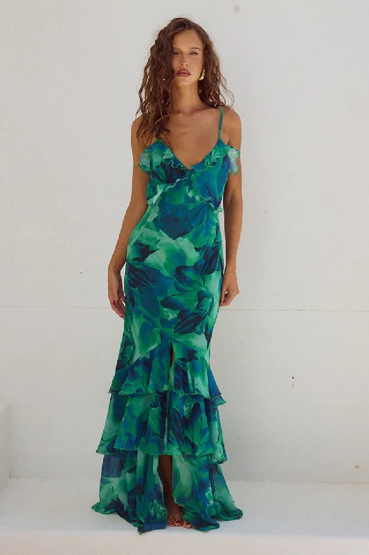 The Latest Fashion Trends NAMARI MAXI DRESS - CALISTA GREEN