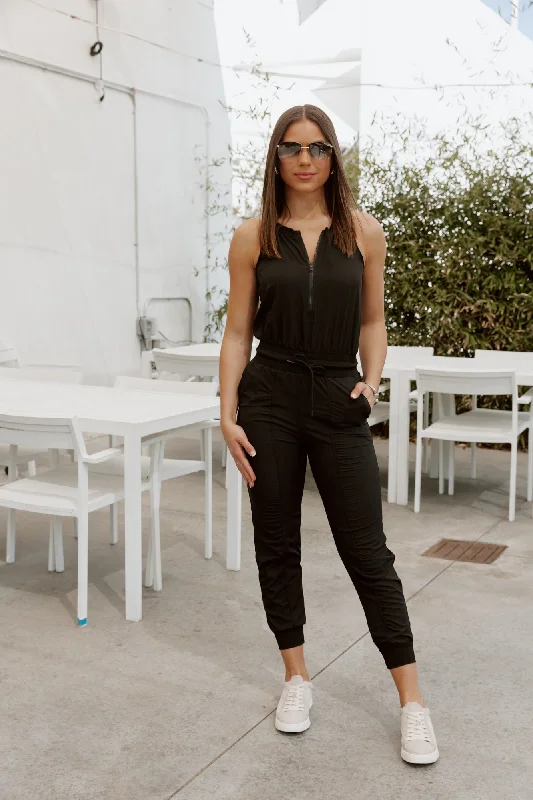 Best Deals Of The Season CASUALLY CHIC JUMPSUIT IN BLACK