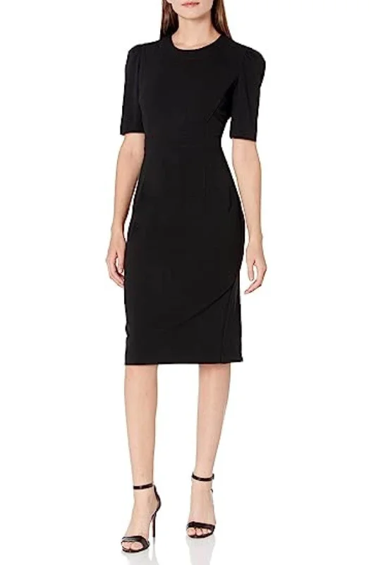 Clothes Of Woman Donna Morgan D7480M - Short Sleeve Sheath Dress