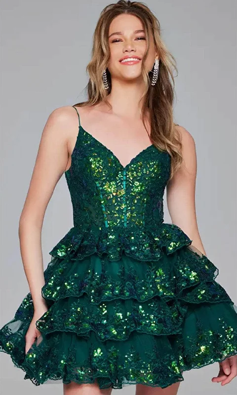 Clearance Sale, All Cheap Jovani 40382 - Embroidered Sleeveless Cocktail Dress